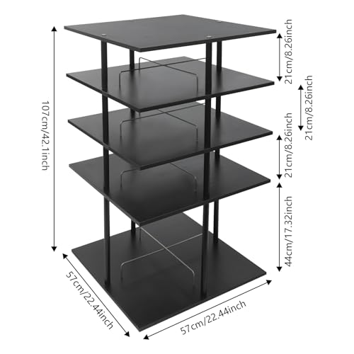 Étagère à chaussures rotative noire | Plus de désordre dans votre dressing !