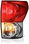 VIPMOTOZ Passenger Side OE-Style Red Lens Right Tail Light Housing Lamp Assembly Replacement For 2007-2009 Toyota Tundra Pickup Truck