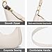 KKXIU Shoulder Bag for Women Small Purse Cute Clutch Hobo Handbag Trendy Crescent Bag-Beige
