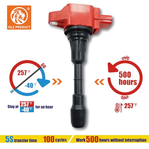 Performance Ignition Coil Pack Set of 6 Compatible With Infiniti EX35 FX35 G25 G35 JX35 M35 M35H Q50 Nissan 350Z Altima Maxima Murano Pathfinder Quest 2.5 3.5 V6 VQ25 VQ35 UF550 - Image 3