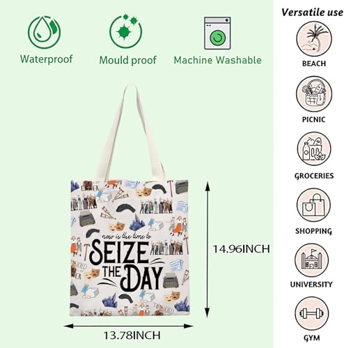 Bolso tote musical 'Seize The Day' para fans del teatro musical, regalo para amantes de la música miniatura 4