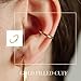 14k Gold Ear Cuff | Adjustable Ear Cuff | Non Pierced Earring | 10mm | Handmade | Non-Tarnishing | Cartilage Piercing | Smooth Design
