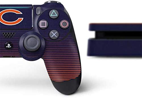 Skinit Decal Gaming Skin Compatible with PS4 Slim Bundle - Officially Licensed NFL Chicago Bears Breakaway Design