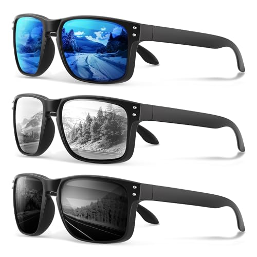 Image of Polarized Sunglasses for Men Women - Classic Sport Sun Glasses for Driving Running Cycling Fishing UV400 Protection