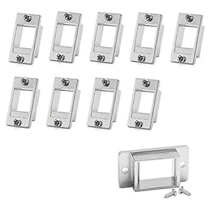 kwmobile Keystone Module Montage Brackets – 10 Pak Klik Installatie voor Keystone Modules – Voor HDMI, Ethernet, Audio…