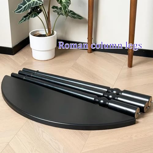Mesa de centro retro negra para ganar espacio en salas pequeñas 2