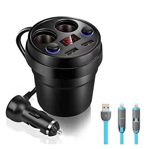 Cargador de coche USB doble para evitar descargas de batería en móviles