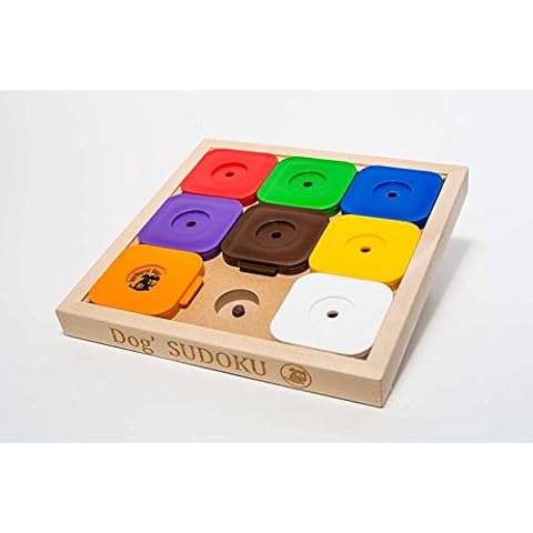 My Intelligent Dogs Interaktives Hundespielzeug aus Holz Dog' SUDOKU Rainbow Profi Cover