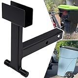 ELITEWILL 2' Trash Can Hauler Grabber Hitch Reciever, Garbage Can Hauling Towing Hitch Fit for Lawn Mower Garden Tractors