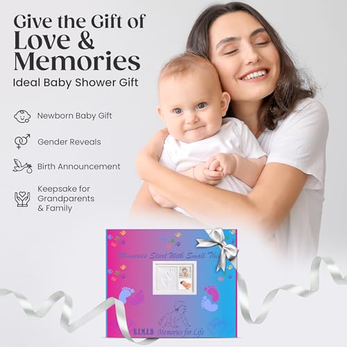 Baby Hand and Footprint Kit/New Mom Gifts/Gender Reveal Gifts/Baby Keepsake Box/Baby Shower Gifts/Clay paw print kit/Dog Paw Print Kit//baby picture frame/new baby gift/new born baby boys gift - Image 3