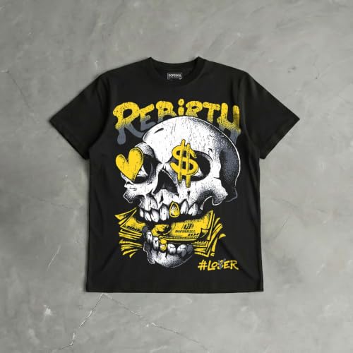Image of DopeSkill Halloween Graphic Tee Streetwear Hip Hop Hypebeast Unisex T-Shirt Sneaker Colour Matching Shirts Spooky Graphic