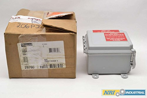 NEW HOFFMAN A664CHQRFG 6 IN FIBERGLASS 6 IN 4 IN WALL-MOUNT ENCLOSURE B477751