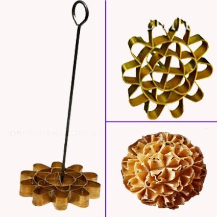 10 x Biggest Dok Jok Brass Mold Stylist Thai Sunflower Cookies;Diameter 10.5 cm