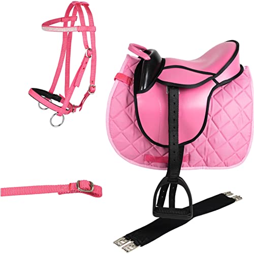 Foto von Marengos Shettysattel-Set mit Trense Advanced pink 12