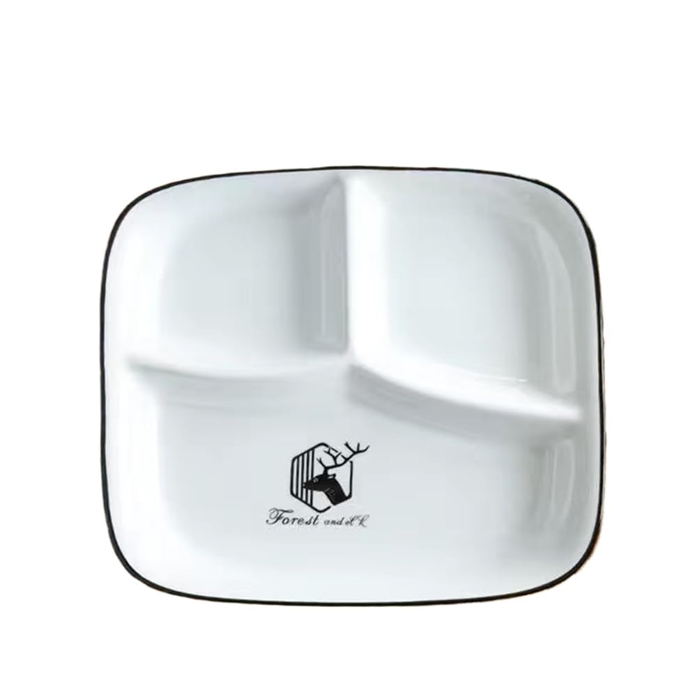 Amazon｜HOHOUNCSY ランチプレート 仕切りプレート 3つ仕切り皿