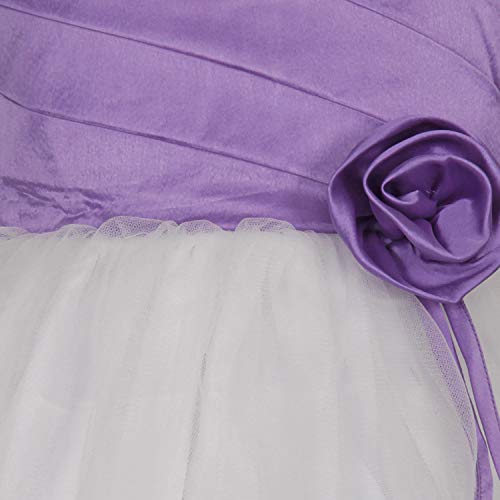 Image of SOFYANA Girl's Satin A-Line Knee-Length Dress