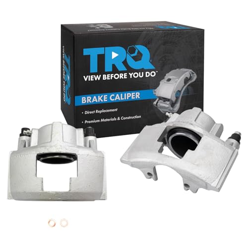 Image of TRQ Front Driver and Passenger Side Brake Caliper Set Hardware Compatible with 90-02 Chevrolet Astro All Wheel Drive 90-02 GMC Safari All Wheel Drive 96-02 Chevrolet Express 1500 Van