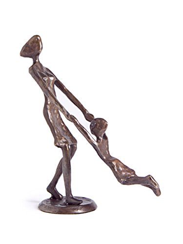 Escultura de Madre con Niño en Bronce Fundido a Mano