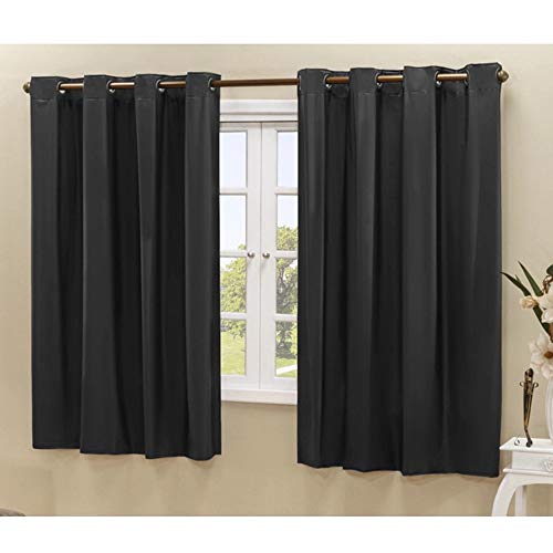 Cortina Blackout PVC corta 100% a luz 2,20 m x 1,30 m Preta