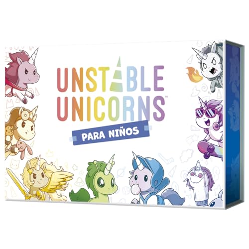 TeeTurtle | Unstable Unicorns para Niños | Adentrate en un el Mundo Mágico de los Unicornios y los Juegos de Estrategia | A Partir de 6 Años | De 2 a 6 Jugadores | 15-45 Minutos por Partida | Español