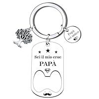 AIMINI Portachiavi Festa Del Papa Idee Regalo Originali, Regali Per La Festa Del Papa, Regalo Festa Del Papà, Regalo Papa Natale, Regalo Papa Compleanno, Regalo di viaggio per Papà portachiavi (3)