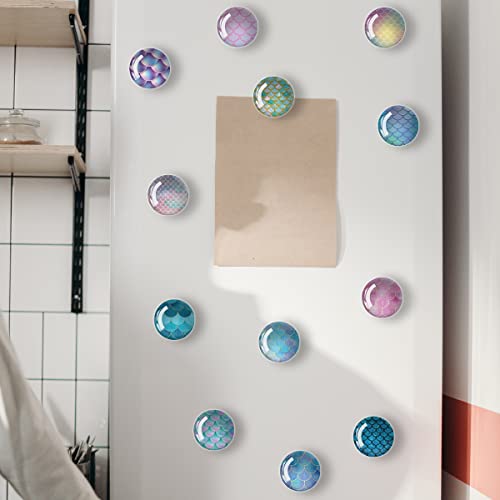 Imanes decorativos redondos de vidrio para refrigerador, pack 12 miniatura 6