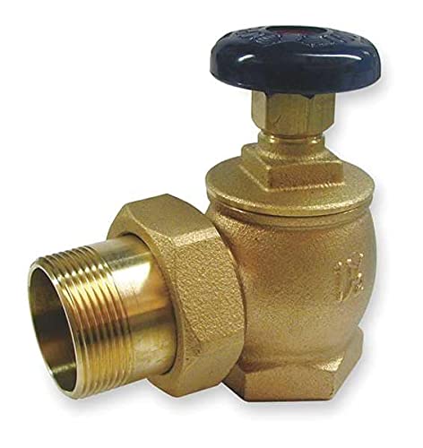 Steam, Bronze, Body Style Angle,Radiator Valve Water, 1 1/2 in NPT,2040-109-307