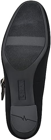 WHITE MOUNTAIN Women's Shoes Frenzies Mary Jane Block Heel, Black/Fabric, 10 M | Image 6