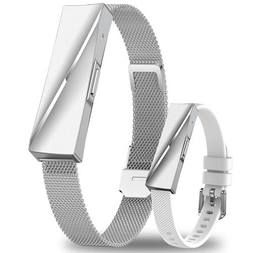 5 ATM Smart Fitness Tracker d'activité, 170+ Sportifs Bracelet Santé, Surveillance Continue l'hypertension Artérielle, Fréquence Cardiaque, SpO2, Sommeil, Stress, HRV, Rappel D'appel/SMS, 2 Bracelets