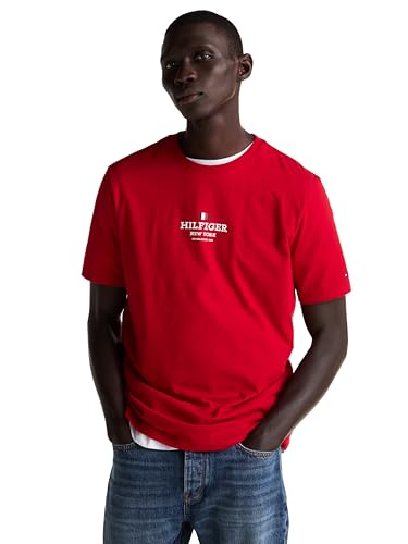 T-shirt graphique Tommy Hilfiger en pur coton aux finitions haut de gamme homme