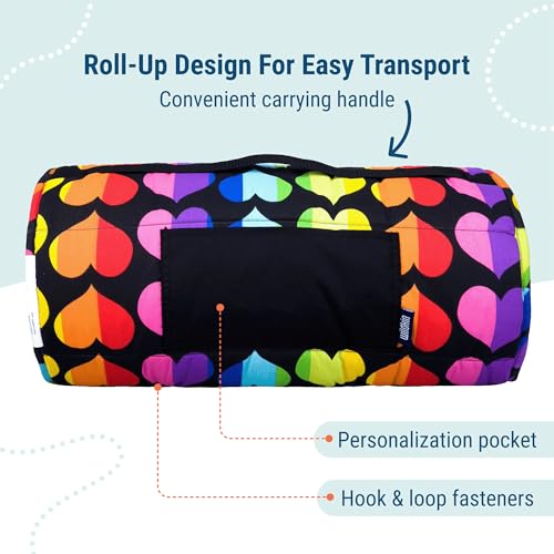 Image of Wildkin Kids Original Nap Mat - Cozy Kids Sleep Mat with Pillow, ideal for School & Travel