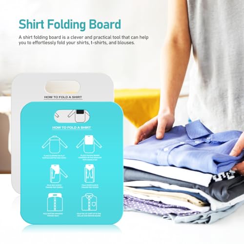 Alipis 2 Uds. Tablero Plegable para Camisetas Carpeta De Ropa Tablas Plegables para Lavandería Organizador De Armario Plegable De Plástico para Adultos Y