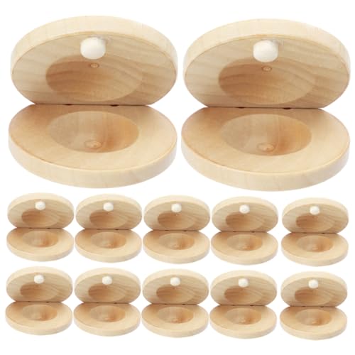 Castañuelas de madera natural Mikikit, despierta la alegría de la música en los más pequeños