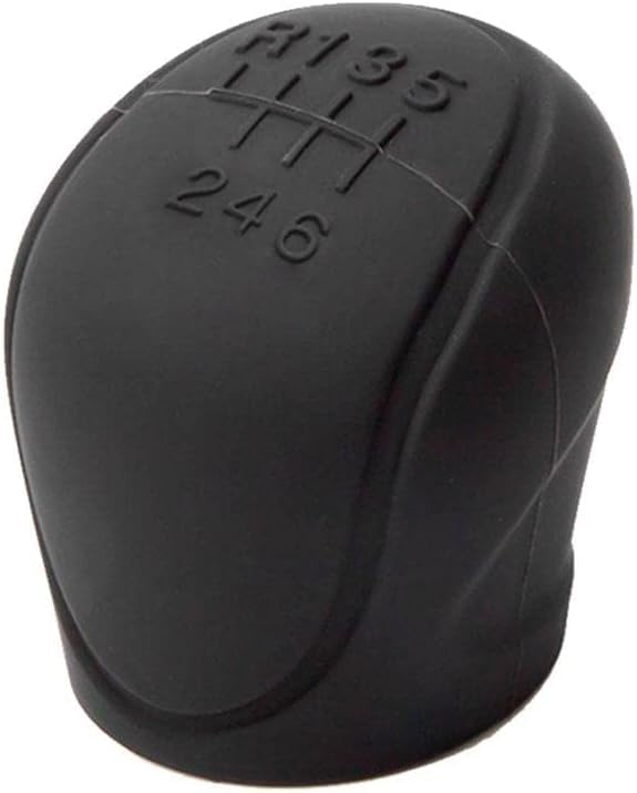 FOXZYGear Shift Silicone Knob Cover for Range Rover, Soft Car Shift Protector, 6 Speed, Black
