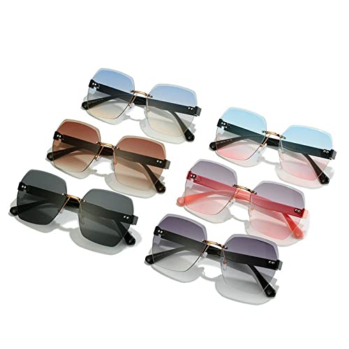 COTIA Rimless Sunglasses Women Men Gradient Sun Glasses for Ladies Trimming Frameless Eyewear2
