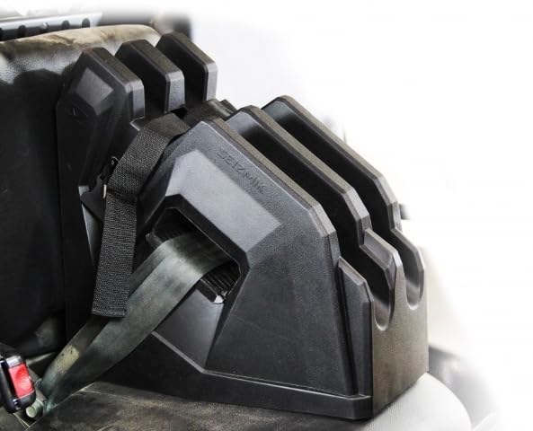 Seizmik ICOS UTV Gun Holder | Universal In Cab On Seat Gun Mount | Holds Two Firearms | Compatible with Polaris, Can Am, Kawasaki, and More UTV Side by Sides
