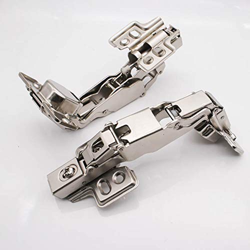 Vocomo 165 Degree Full Overlay Hinges Frameless Cabinet Doors Hinges, 2 Pack Hydraulic Concealed Soft Closing Hinges For Lazy Susan Cabinet Corner Kitchen Cabinet Folden Door #TOP4