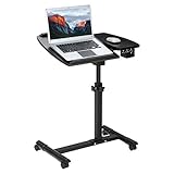 100% AJUSTABLE: puede regular la altura del escritorio subiéndolo o bajándolo de 60 a 90cm, ajuste también el grado de inclinación para trabajar más cómodamente (360° para la mesa y 180° para el soporte auxiliar para el ratón)