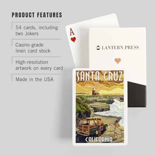 Baraja de Póker Santa Cruz, California, 52 Cartas miniatura 3