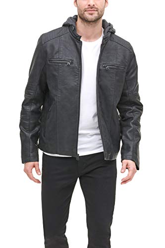 Image of Levi's Men's Faux Leather Racer Jacket