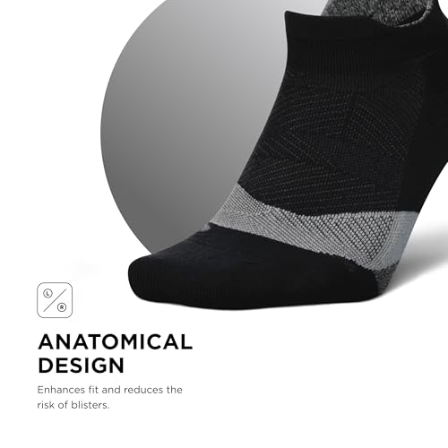 Image of Feetures Elite Light Cushion No Show Tab Sock Wave