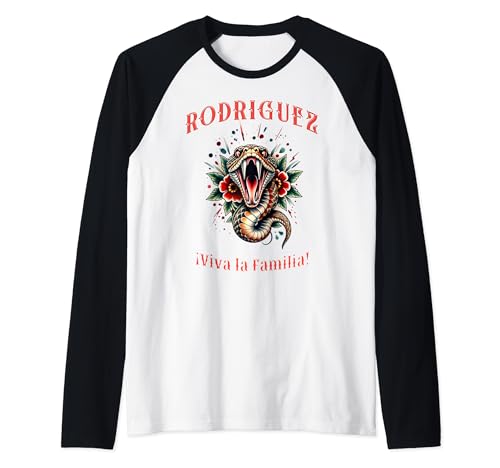 VIVA LA FAMILIA RODRÍGUEZ! Latin pride design Raglan Baseball Tee