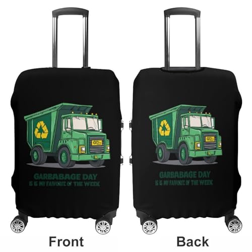 Garbage Truck Luggage Cover Suitcase Protector Travel Baggage Covers for Men Women XL3