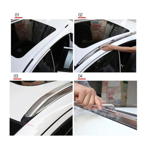 Barras de techo para Mazda CX-9 2018-2025 en aluminio plata 4