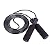 Comba Crossfit Mujer Hombre, MOCOCITO Cuerda para Saltar Jump Rope Ajustable Libre 3M con Mango de Espuma de Su ave y Rodamientos de Bolas de Rápidos para Ejercicio en Casa, Fitness, Boxeo, Gym-Negro