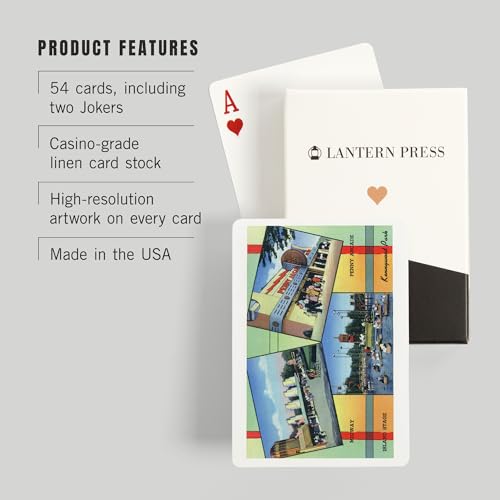Baraja de Póker Scenic Sites en Kennywood Park, 52 cartas miniatura 3
