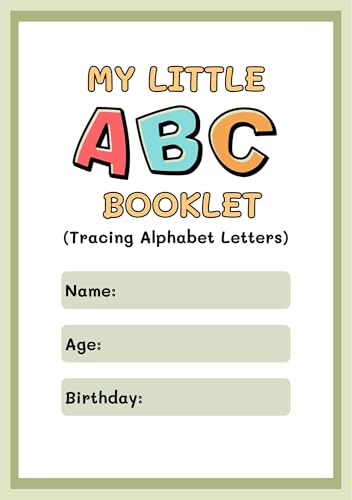 MY LITTLE "ABC" BOOKLET: Tracing Alphabet Letters (English Edition)
