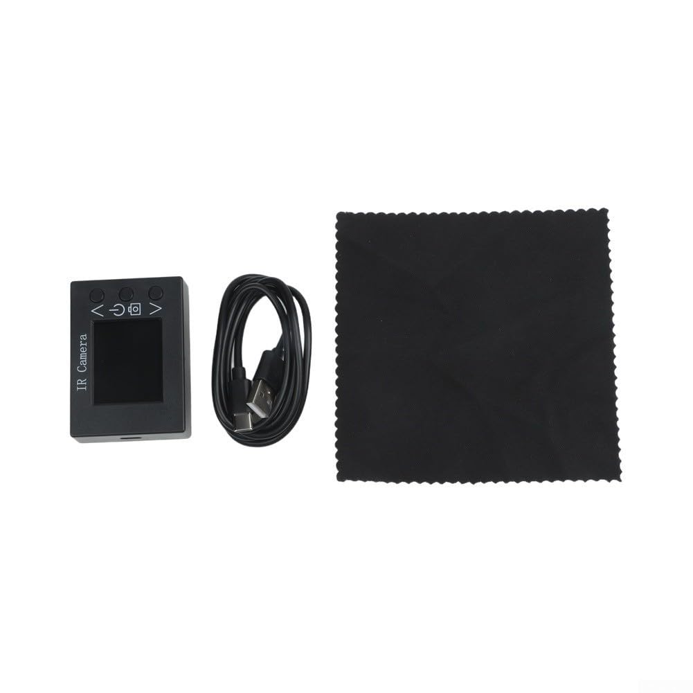 MLX90640 Termómetro infrarrojo con cámara termográfica LCD de 1.8 pulgadas -40 ~ 300 ° C tipo C recargable para detección de fugas automotriz HVAC industrial
