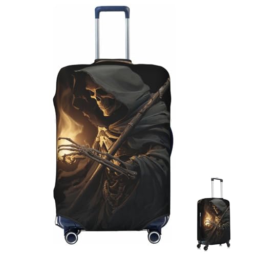 Luggage Cover Washable Elastic Suitcase Covers Grim-Reaper Travel Baggage Cover Fashion Anti-scratch Suitcase Protector Decoraitve Covers Fits 18-32 Inch Luggages X-Large