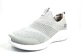 Skechers Ultra Flex 3.0 Classy Charm, Zapatillas Mujer, Gris (Light Gray Knit/Trim) , 39 EU